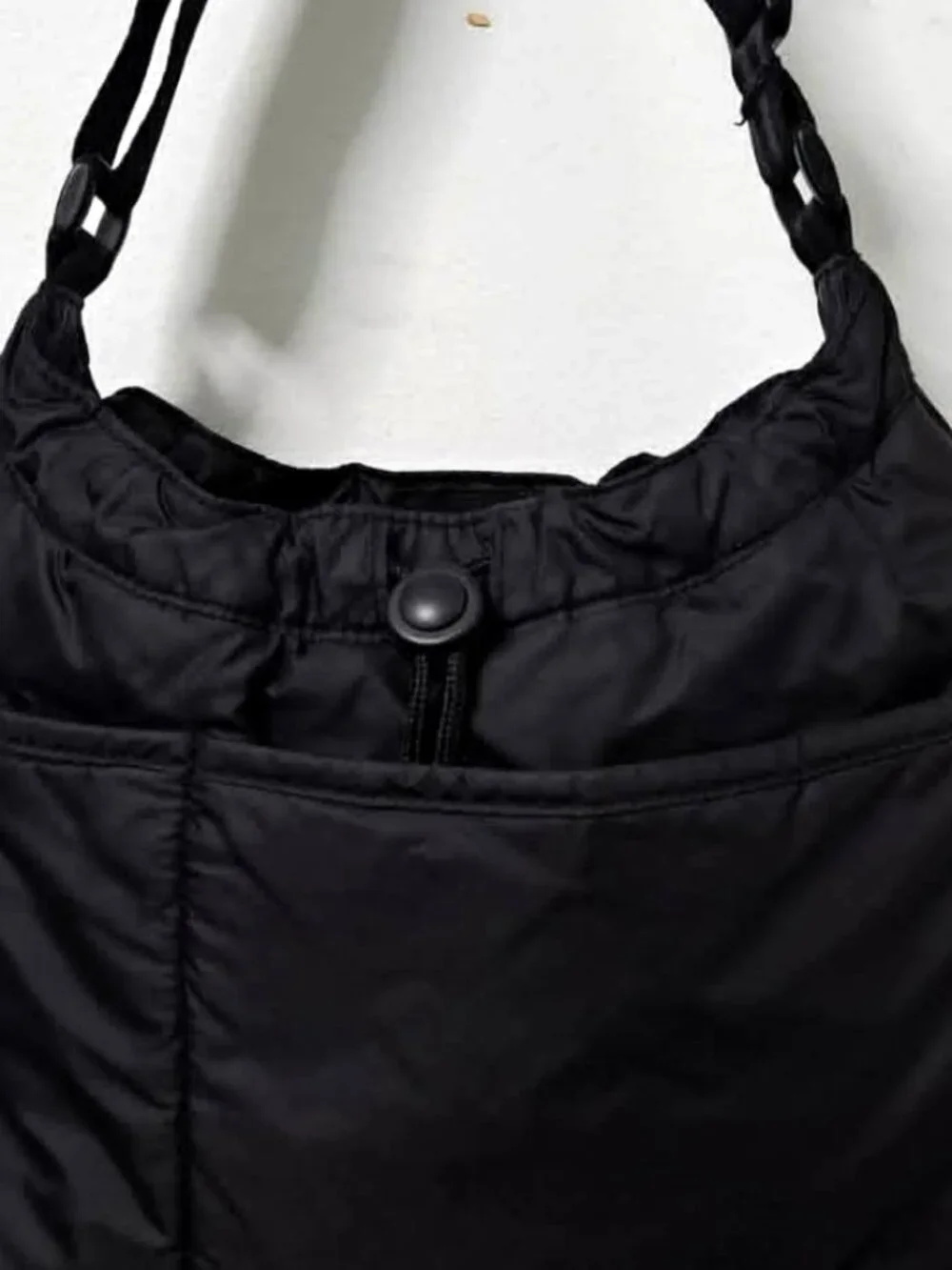 Vintage Polo Sport Ralph Lauren Black Nylon Puffer Hobo Bag Crossbody - Picture 5 of 13